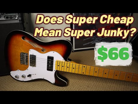 Cheapest guitar EVER on Amazon? Double discounts! But is it junk? #guitarreview #telecaster #cheap