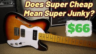 Cheapest guitar EVER on Amazon? Double discounts! But is it junk? #guitarreview #telecaster #cheap