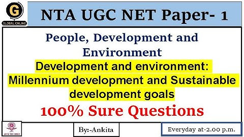 NTA UGC  NET Paper -1 |Most Expected MCQ |People development and environment | Exam 2022 | Lecture-3