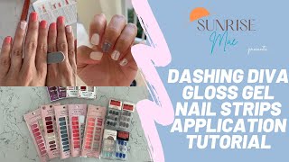 Dashing Diva Nail Gloss Strip Application Tutorial | Best Manicures for Vacations | No UV light Gel