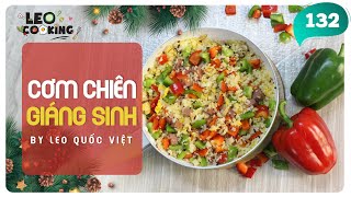 Cách làm CƠM CHIÊN ỚT CHUÔNG THỊT NGUỘI ăn vào đêm GIÁNG SINH | LEO COOKING 132
