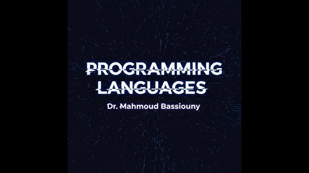 programing L1 (Dr. Mahmoud Bassioni)