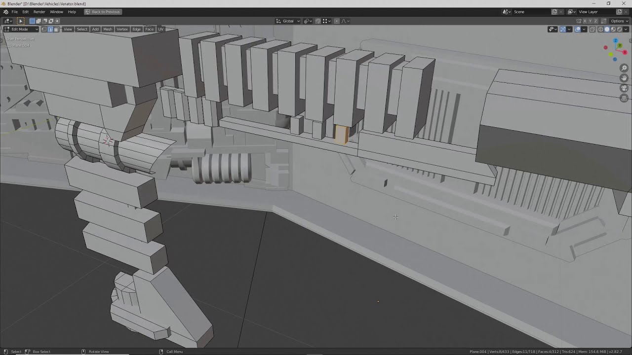 Blender Time-lapse Modeling Star Wars Venator Part 15 - YouTube
