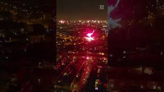 Spectaculaire DRONEBEELDEN van het VUURWERK boven Brabant | #shorts