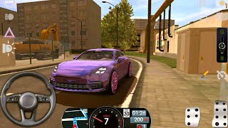 Driving School Simulator 2022 Android Gameplay #2 - Porsche Panamera Steering Wheel Test screenshot 1