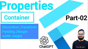 Properties of Container Widget with Chatgpt|Part-02|Flutter Tutorials in Hindi/Urdu|#video 6