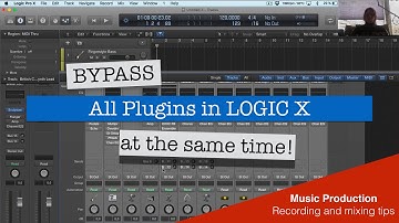 How to Bypass All Plugins at the same time in Logic X 10.2.2