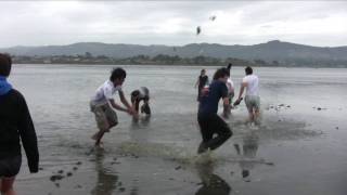 Playing In The Mud Flats At Morro Bay