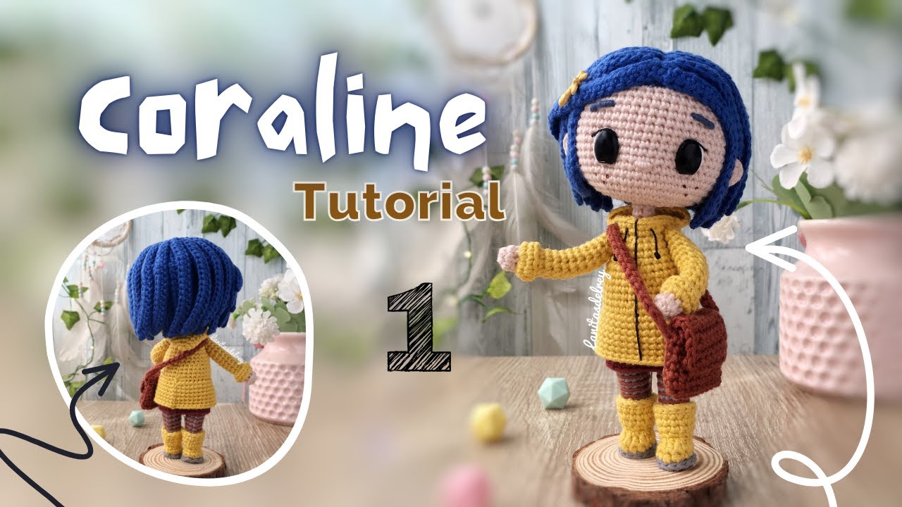 Coraline Jones a crochet: Tutorial amigurumi paso a paso (Parte 1)