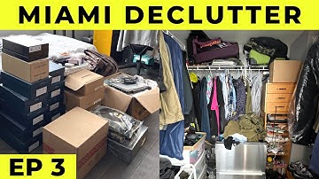 Extreme Closet Declutter and Organize pt. 1 | MIAMI DECLUTTER Ep. 3