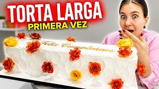 Cómo hice Mi Primera Torta Larga Pedido de una Cliente