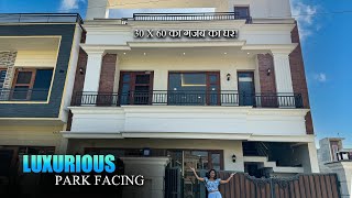 Inside a 30 x 60, 200 Yard Park Facing Luxury 6 BHK Double Story Villa For Sale in Gmada Mohali