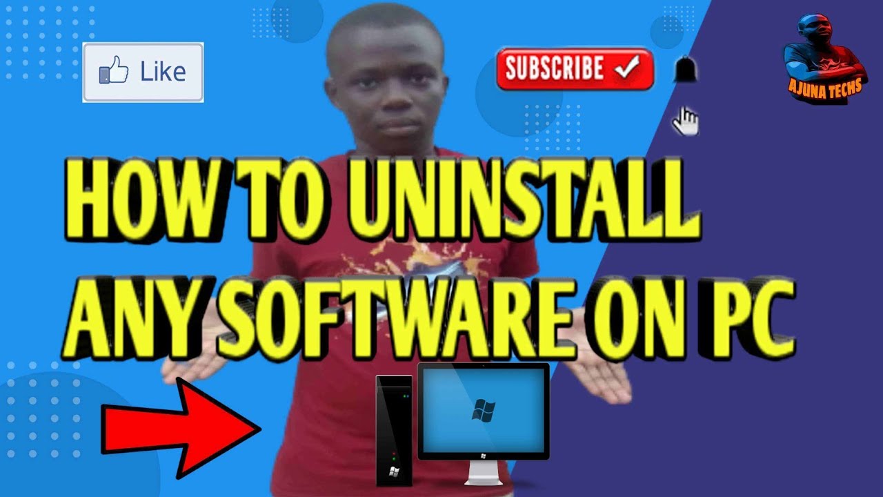 How to uninstall or remove any software on windows PC or laptop - YouTube