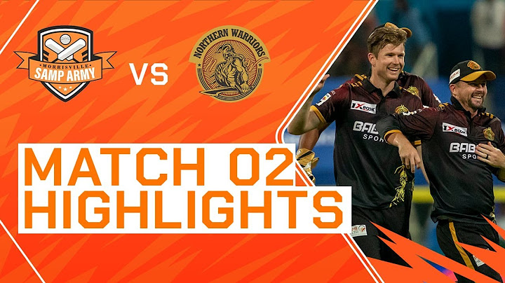 2023 Abu Dhabi T10, Match 2 Highlights: Northern Warriors vs Morrisville Samp Army | Season 7