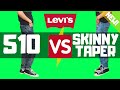 Levis 510 Skinny Fit Vs NEW! Skinny Taper! (The Difference?!) 2021