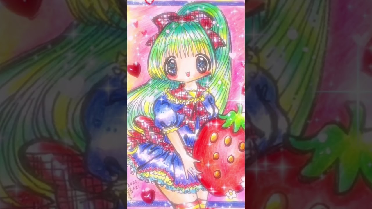 色鉛筆イラスト かわいい 女の子イラスト Youtube