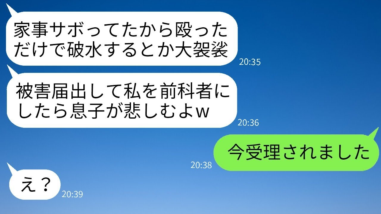 親戚の集まりで妊娠中の私はソファに横たわっていると、義母が突然私のお腹を叩き、そのせいで緊急搬送されることになった。「嫁は働け！」と叫ぶ義母に、被害届を出さないよう脅されたとき、私が真実を話したとき…