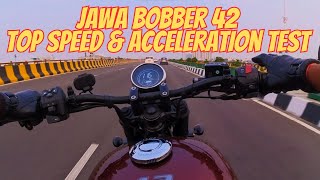 Jawa 42 Bobber Top Speed and Acceleration test | Impressive Top speed