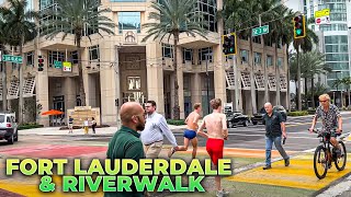 Walking Downtown Fort Lauderdale & Riverwalk (March 10, 2022)