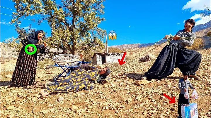 The husband of the first lady, who was sitting in a wheelchair, threw her off a cliff.