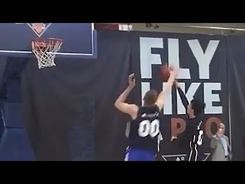 Kid Schools Knicks Rookie Kristaps Porzingis, Dabs on Him