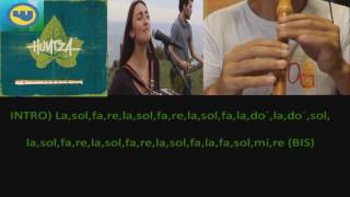 Video thumbnail of "ALDAPAN GORA Huntza TXIRULA. FLAUTA con NOTAS y LETRA."
