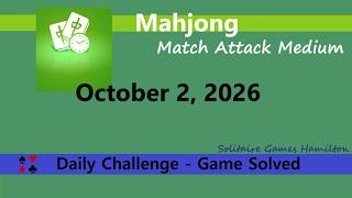 Microsoft Mahjong | Match Attack Medium - October 2, 2026 | Daily Challenges screenshot 5
