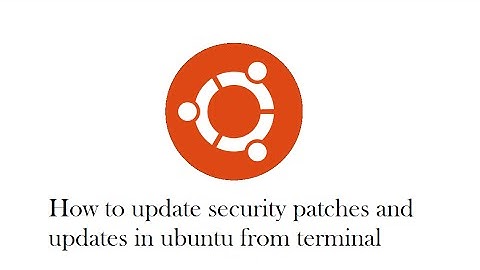 How to update security and os updates in ubuntu from terminal