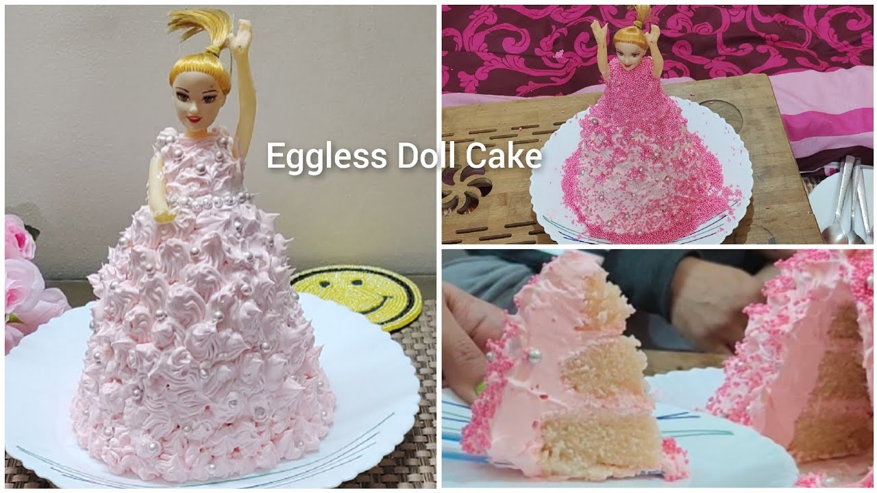 Pull Me Up Cake।Doll Cake।Eggless Cake Recipe।Doll Cake Without Mould ...