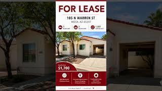 #homeforrent     105 N Warren Street Mesa, AZ 85207
