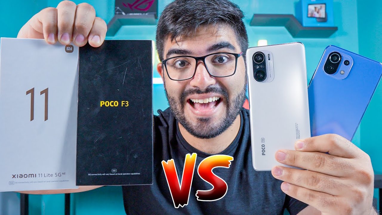 EITA! Mi 11 Lite NE vs Poco F3! Qual tem a MELHOR CÂMERA? MELHOR Desempenho? Comparativo!