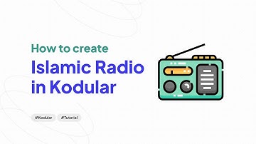 How to make radio app using Kodular