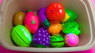 Satisfying Video | How to Cutting Plastic Fruits and Vegetables ASMR  | Relax with Surprisingly