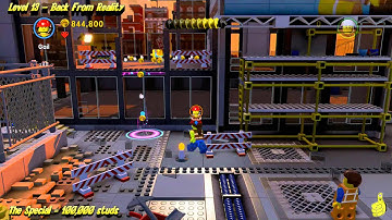 The Lego Movie Videogame: Level 13 Back From Reality - STORY Walkthrough - HTG