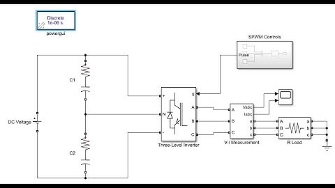 Simulation of Three Phase Three Level IGBT Based Inverter with SPWM Controls in Matlab Simulink