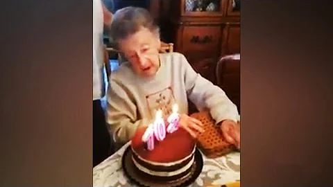 Woman, 102, celebrates birthday, blows out teeth