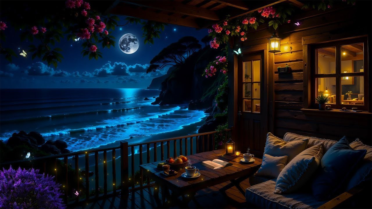 Ocean Night Calm • Soft Instrumental Music for Deep Sleep & Stress Relief