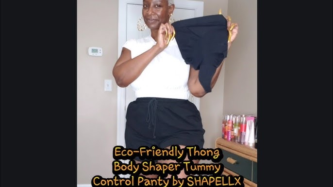 Shapellx Shapewear Review: Eco-friendly Thong Body Shaper Tummy Control  Panty