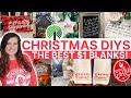The 10 BEST Dollar Tree DIY Blanks for Christmas + what to do with them! | Free Cut Files