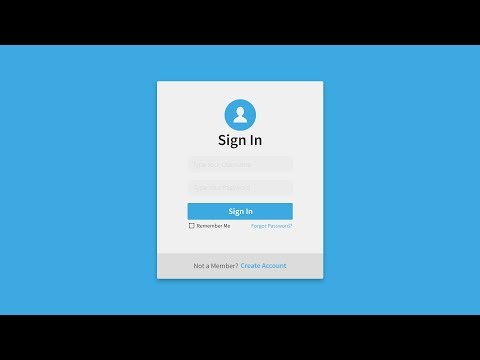 How to Create User Sign In Form Modern UI Flat Design C# VB.NET in Visual Studio 2015 with Bunifu