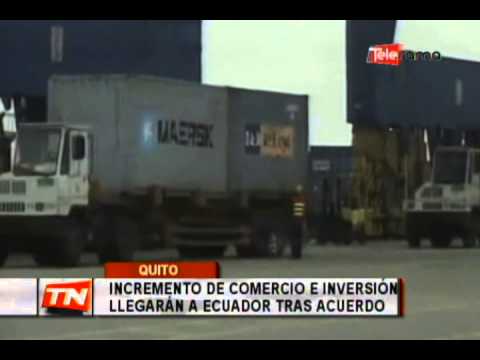 Incremento de comercio e inversión llegarán a Ecuador tras acuerdo