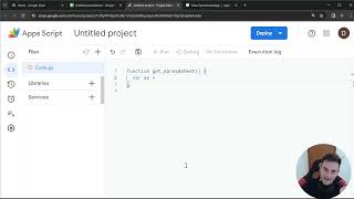 Beginner -  Google Apps Script - SpreadSheetApp - #1
