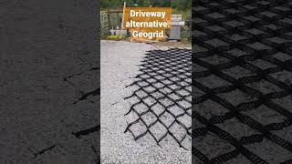 driveway alternative geogrid #drivewayconstruction #geogrid, #gravelroad , #driveway