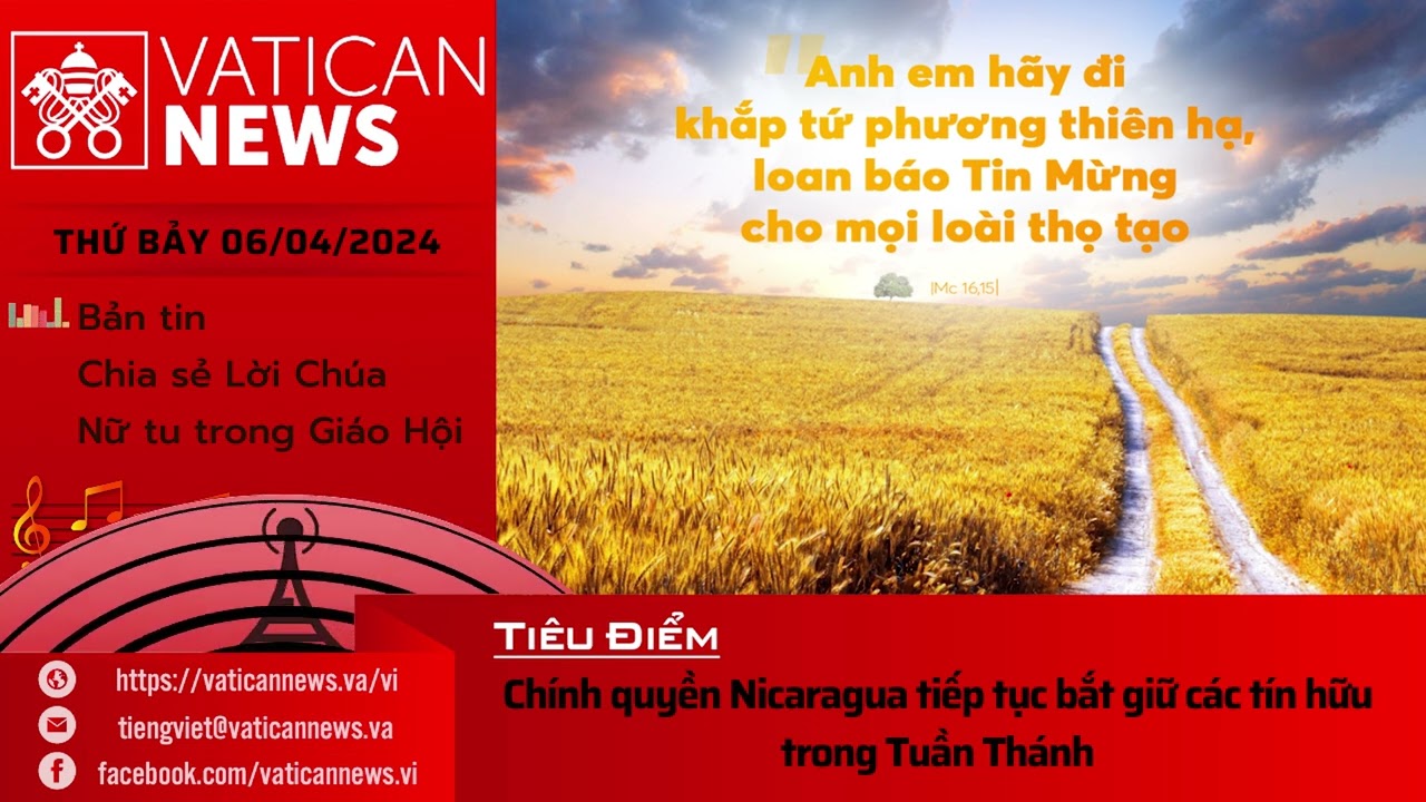 Radio thứ Bảy 06/04/2024 - Vatican News Tiếng Việt