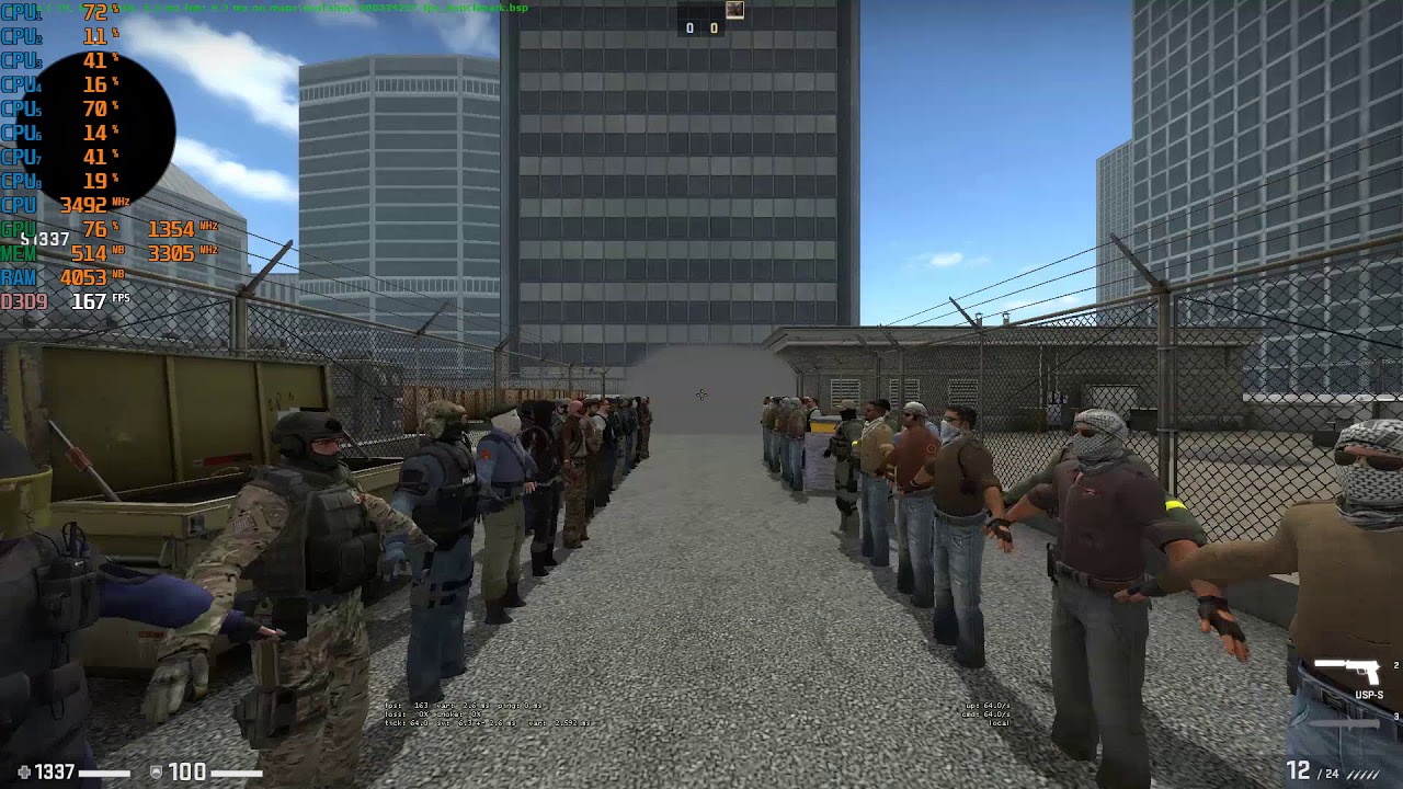 Карта фпс бенчмарк кс го