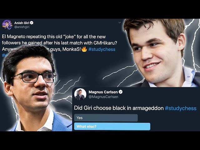 The Magnus Carlsen - Anish Giri twitter exchange - ChessBase India