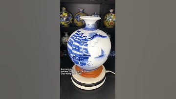 BÌNH HÚT LỘC MEN LAM "THUẬN BUỒM XUÔI GIÓ" CAO 30CM