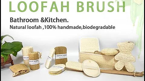 loofah products for bath and kitchen cleaning