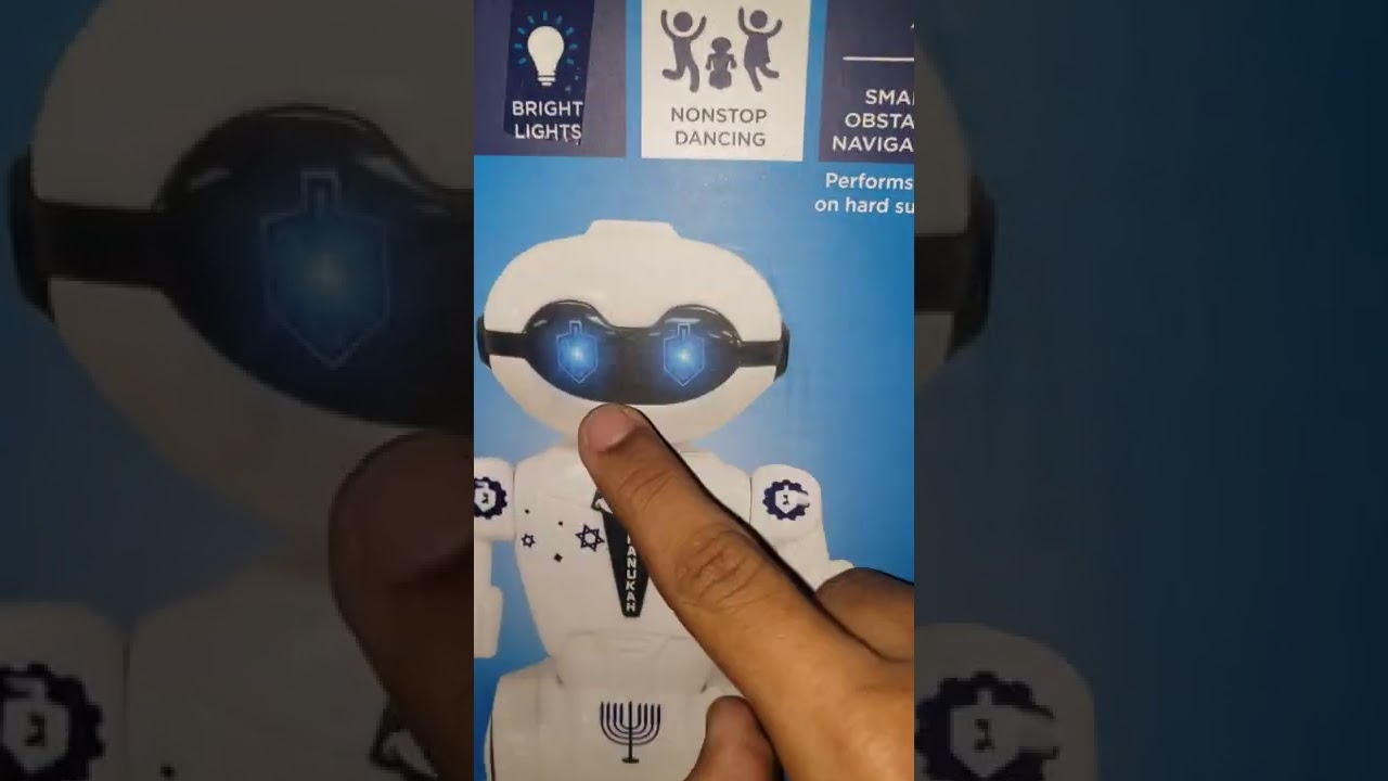 I got a new Robot Hanukkah Hebrew toy with lights and sounds. I finding in Walmart shopping center