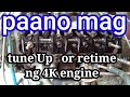 VALVE CLEARANCE AJUSTMENT  4K ENGINE /Tagalog